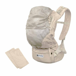 Quokkababy Mochila Portabebés E-Carrier Taupe Leaves