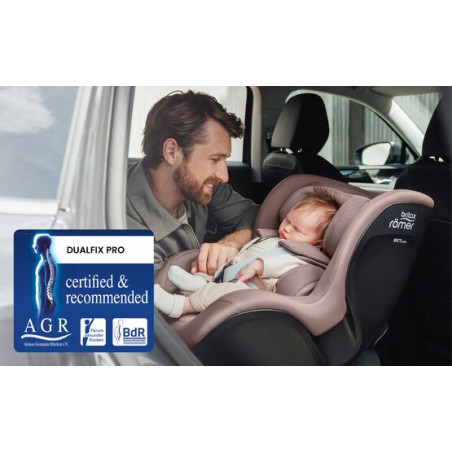 Britax Römer Silla de coche DualFix Pro + Reductor Relax | Deep Black