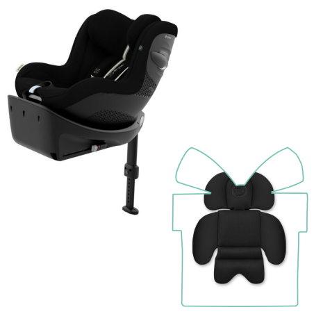 Cybex Silla de coche Sirona 360º Gi i-Size + REGALO | Plus Moon Black