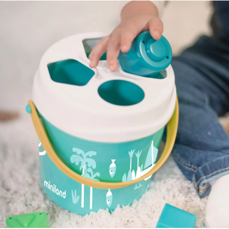 Miniland Encajables para bebés de color turquesa