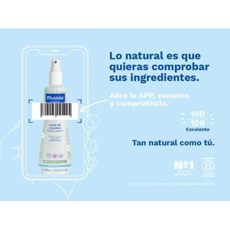 Mustela Agua de colonia sin alcohol
