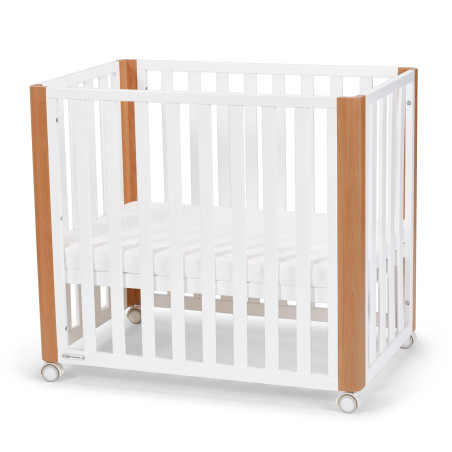 Kinderkraft Cuna de bebé 4 en 1 KOYA madera - blanco