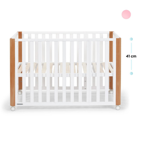 Kinderkraft Cuna de bebé 4 en 1 KOYA madera - blanco