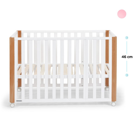 Kinderkraft Cuna de bebé 4 en 1 KOYA madera - blanco