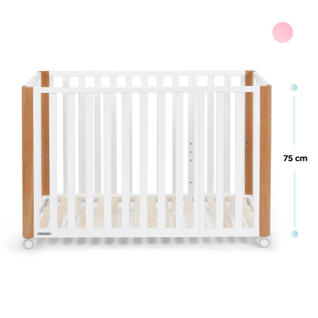 Kinderkraft Cuna de bebé 4 en 1 KOYA madera - blanco