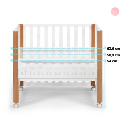 Kinderkraft Cuna de bebé 4 en 1 KOYA madera - blanco