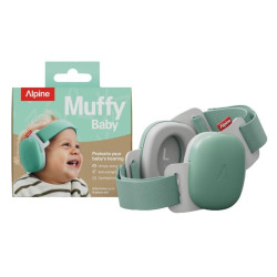 Alpine Cascos protección auditiva Muffy Baby Verde