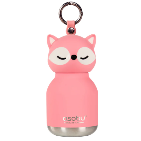 Asobu Mini botella termo Bestie Zorro rosa 200ml