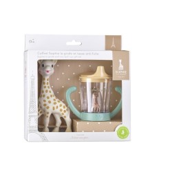 Sophie la Girafe Set de regalo con su taza anti fugas