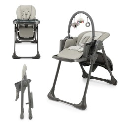 Kinderkraft Trona 2 en 1 Tummie Grey