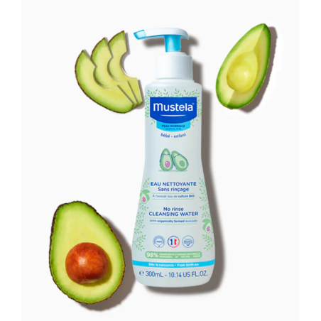 Mustela Agua limpiadora sin aclarado con Aguacate BIO