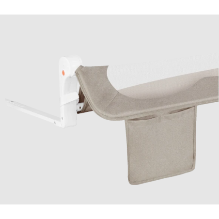 Lionelo Barrera de Cama Eva + bolsillo | Beige Melange