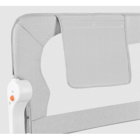 Lionelo Barrera de Cama Eva + bolsillo | Grey Melange