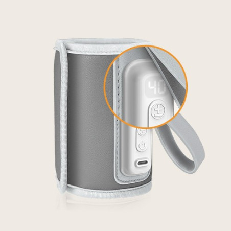 Lionelo Thermup Go calientabiberones portátil Grey Silver