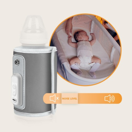 Lionelo Thermup Go calientabiberones portátil Grey Silver