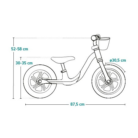 Lionelo Bicicleta de equilibrio Alex Plus Beige Sand