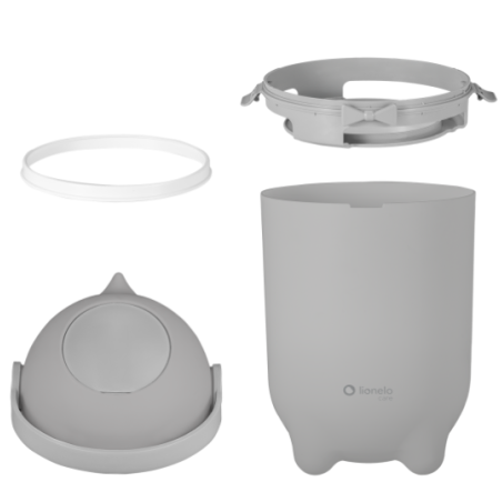Lionelo Cubo para pañales Purebin Grey
