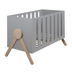 Micuna Cuna camita 140 x 70 Bed Swing Gris - madera