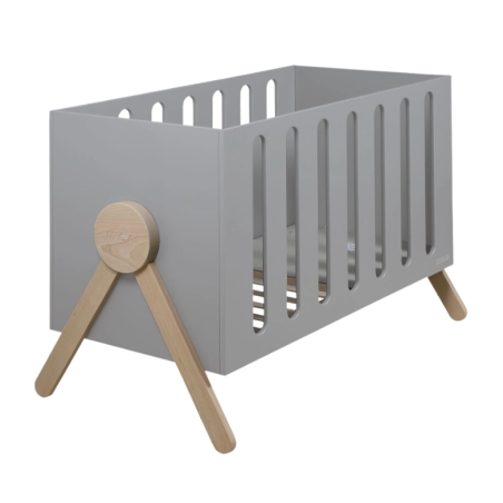 Micuna Cuna camita 140 x 70 Bed Swing Gris - madera