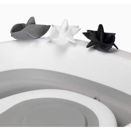 Twistshake Bañera plegable + soporte + REGALOS blanco - gris