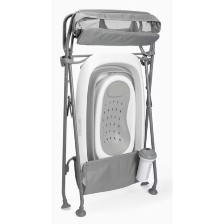 Twistshake Bañera plegable + soporte + REGALOS blanco - gris