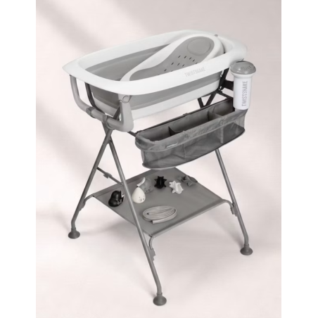 Twistshake Bañera plegable + soporte + REGALOS blanco - gris
