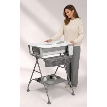 Twistshake Bañera plegable + soporte + REGALOS blanco - gris