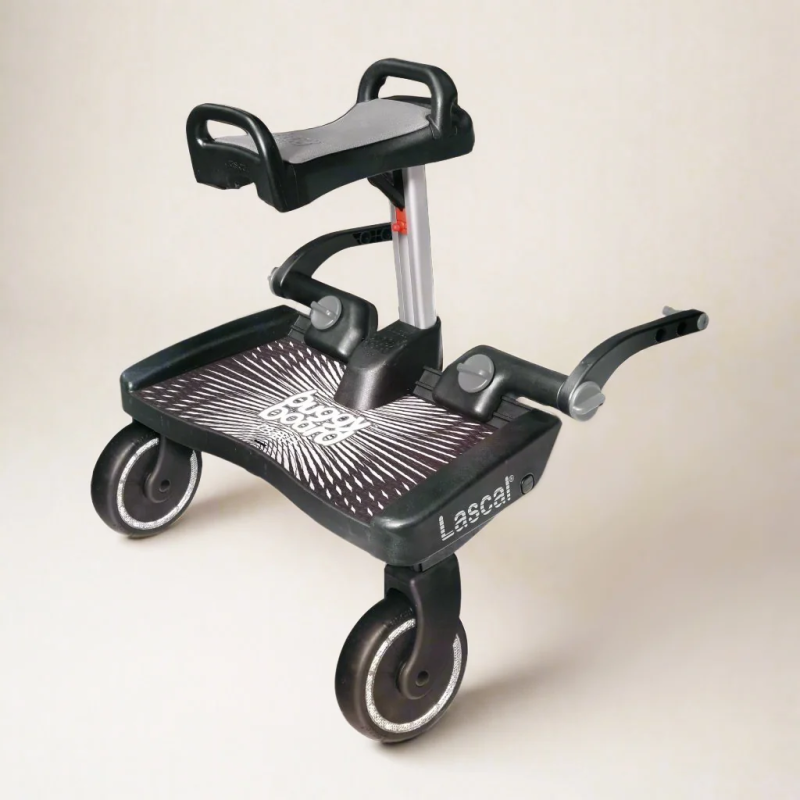 Lascal Patinete Buggy Board Maxi+ con asiento | Gris
