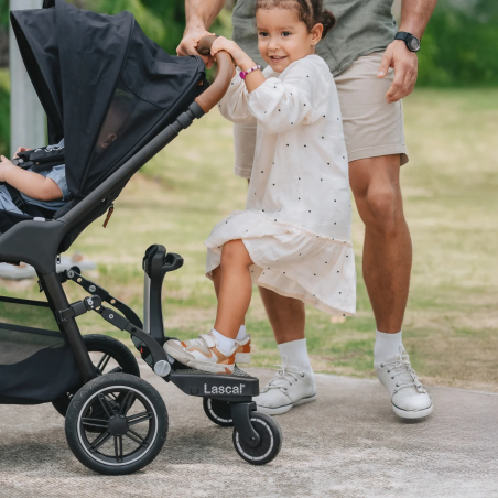 Lascal Patinete Buggy Board Maxi+ con asiento | Gris
