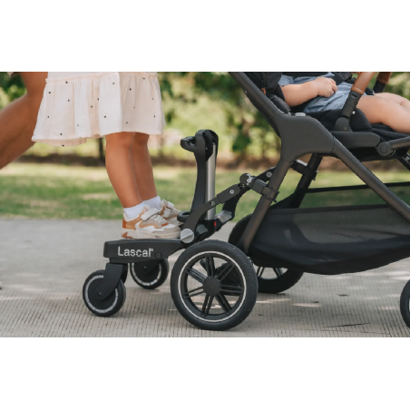 Lascal Patinete Buggy Board Maxi+ con asiento | Gris