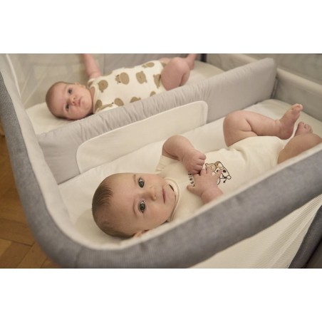 Chicco Cuna de colecho gemelar Next2Me Twins Magnet Grey