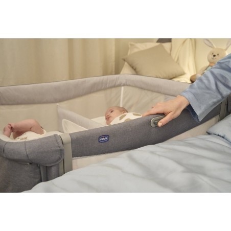 Chicco Cuna de colecho gemelar Next2Me Twins Magnet Grey