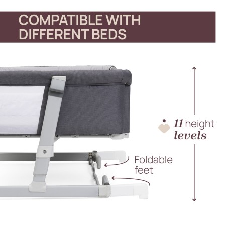 Chicco Cuna de colecho gemelar Next2Me Twins Magnet Grey