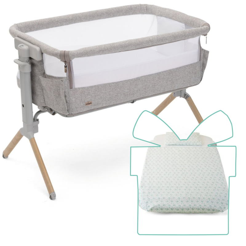 Chicco Cuna de Colecho Next2Me Armonia + REGALO Textil 4 piezas | Scandinavian