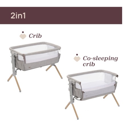 Chicco Cuna de Colecho Next2Me Armonia + REGALO Textil 4 piezas | Scandinavian