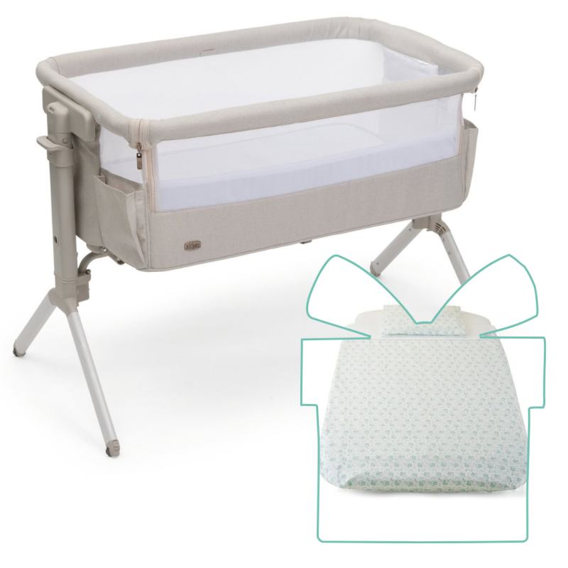 Chicco Cuna de Colecho Next2Me Armonia + REGALO Textil 4 piezas | Motherpearl