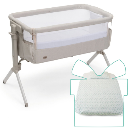 Chicco Cuna de Colecho Next2Me Armonia + REGALO Textil 4 piezas | Motherpearl