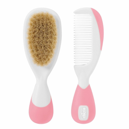 Chicco Cep.-Peine Nylon Rosa P/Nat.