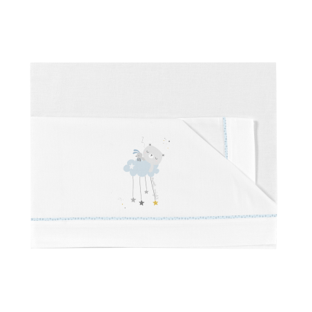 Bimbidreams Tríptico Cuna Dulces Sueños blanco - azul
