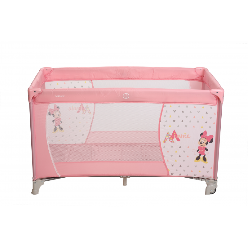 Cuna Viaje Minnie Geo Rosa
